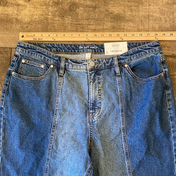 NWT On 34th Created for Macy's Two Toned Straight Leg Denim Jeans Size 16W - Picture 4 of 12